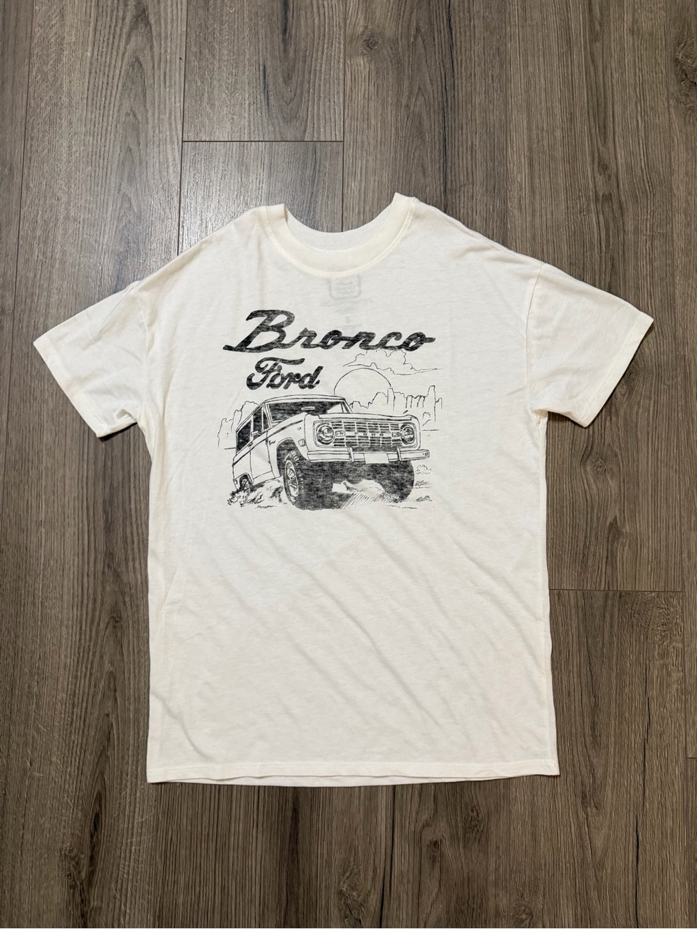 Hybrid Apparel Ford Bronco Graphic Tee - White